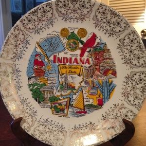 Indiana Collectable Souvenir Plate